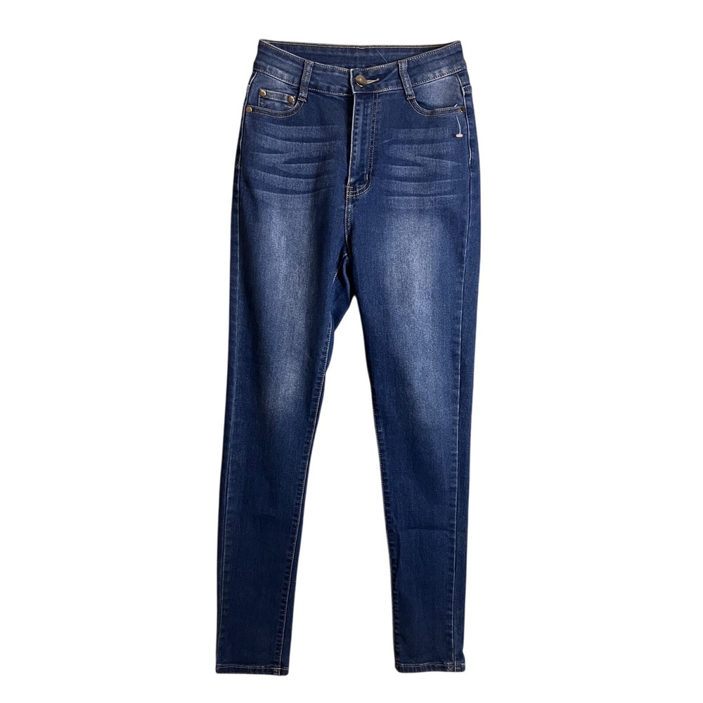 BOB Jeans Women's High Rise‎ Skinny Jeans Size 7/8 Dark Wash Stretch Denim